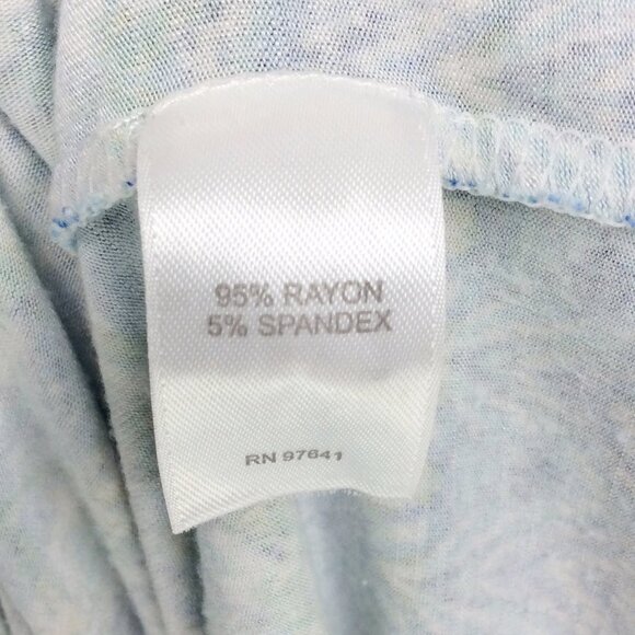 J JIll Maxi Dress Womens Large Blue Green Aegean Sleeveless Tank Surplice V-Neck - Picture 8 of 8